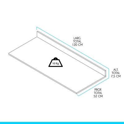 Tampo Para Balcão De Cozinha 120cm Menu Móveis Preto