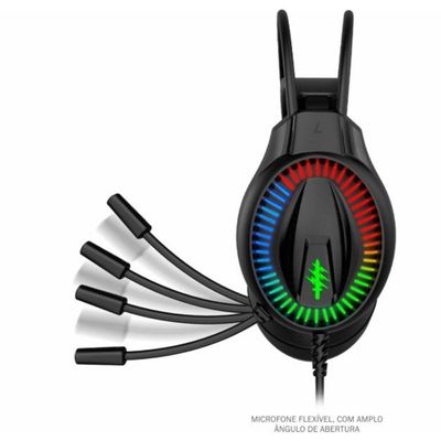 Headset Gamer Kmex Ar99 Preto Rgb