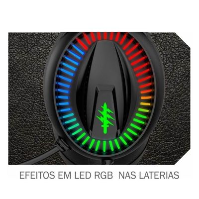Headset Gamer Kmex Ar99 Preto Rgb