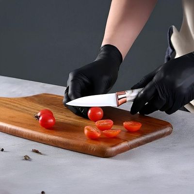 Conjunto 5 Facas Estilo Mármore Suporte Cozinha Utensílios - preto