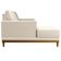Sofá Kayrós 200cm 3 Lugares Chaise Direito D05 Linho Bege
