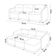 Sofá Cama Casal Para Sala 336cm Polska K04 Veludo Bege - Mpozenato