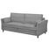 Sofá Living 3 Lugares 200cm Pés Madeira Efraim F05 Veludo Prata - Mpozenato