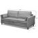 Sofá Living 3 Lugares 200cm Pés Madeira Efraim F05 Veludo Prata - Mpozenato