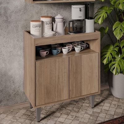 Balcão Aparador Buffet Cantinho Do Café 71cm Lice M24 - Branco