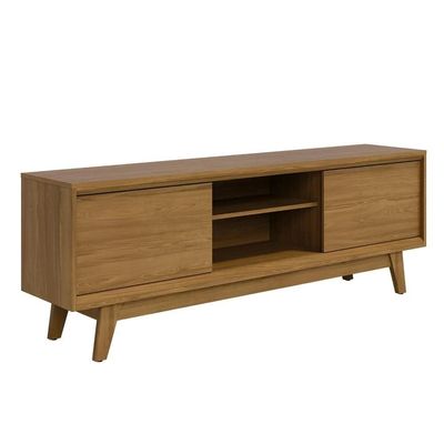 Rack Bancada De Tv 70 Pol 164cm Gaia Z10 Cumaru - Mpozenato