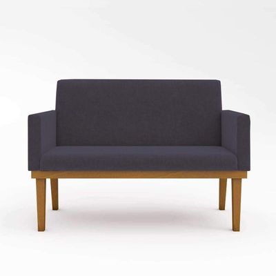 Sofá Namoradeira Confortável Sala De Estar ? Balaqui Decor Cor:cinza