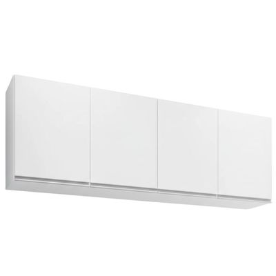 Armario Aereo 4 Portas Bp 160 Cm Lavinia Branco Eratto Moveis