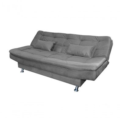 Sofá Cama Casal Reclinável Salomé - Cinza Light