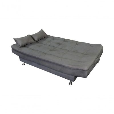 Sofá Cama Casal Reclinável Salomé - Cinza Light