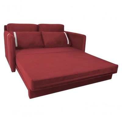 Sofá Cama Para Sala De Estar Martina New Suede Matrix - Goiaba Goiaba