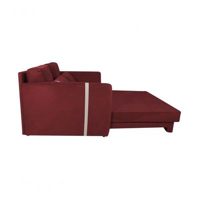 Sofá Cama Para Sala De Estar Martina New Suede Matrix - Goiaba Goiaba