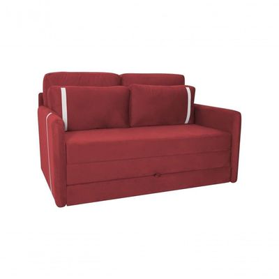 Sofá Cama Para Sala De Estar Martina New Suede Matrix - Goiaba Goiaba