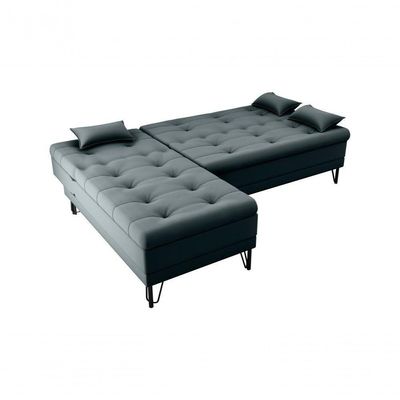 Sofá Cama Com Chaise 3 Lugares 2,00 Mts Nice Matrix Preto
