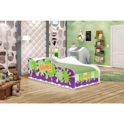 Mini Cama Fun Slime Menino Infantil Com Colchão