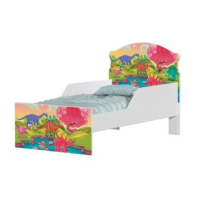 Mini Cama Planeta Dinossauro Com Colchão