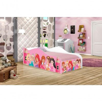 Mini Cama Fun Princesas Infantil Com Colchão