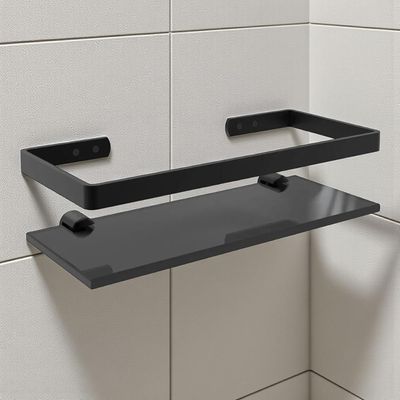 Suporte Porta Shampoo Prateleira De Vidro 10x25