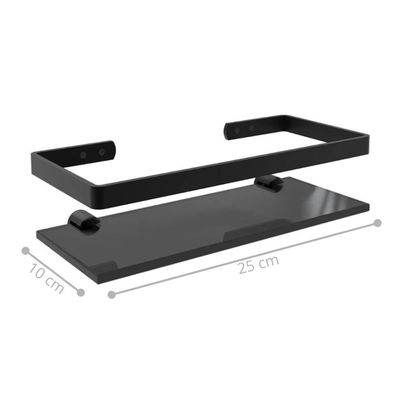 Suporte Porta Shampoo Prateleira De Vidro 10x25
