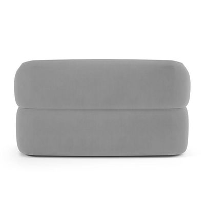 Sofá Orgânico 02 Lugares Living Glee 140cm Veludo Cinza - Desk Design