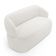 Sofá Orgânico 02 Lugares Living Glee 140cm Bouclê Off White - Desk Design