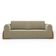 Sofá Living Bloom 220cm 03 Lugares Com Pés De Madeira Bouclê Bege - Desk Design