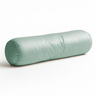 Almofada Travesseiro Bastão Tubo Rolo Dot 140cm Macia Veludo Verde Acqua - Desk Design