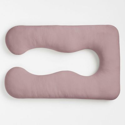 Almofada Travesseiro De Corpo Gestante Relaxante Isa Grande Macia Veludo Rosé - Desk Design