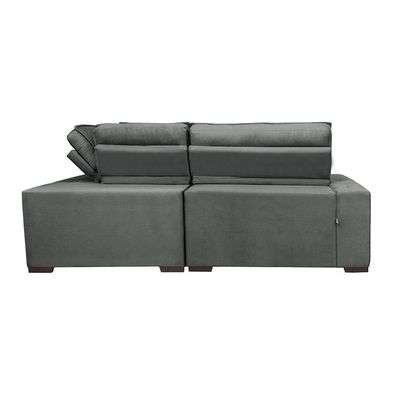 Sofá Canto Retrátil Reclinável Molas Cama Inbox 2,20x2,20