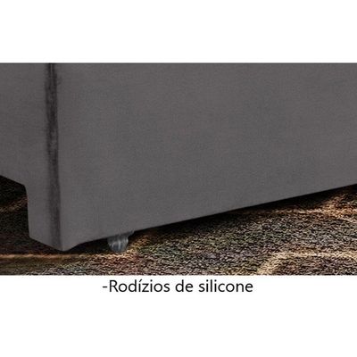Sofá Retrátil E Reclinável Apolo 1,80m 2 Lugares Prata