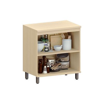 Balcão De Cozinha 100% Mdf 2 Portas 80cm Aura Luciane Móveis Carvalho