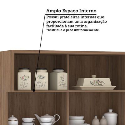 Cozinha Completa 5 Pçs Espaço Micro-ondas E Tampo 270cm Lari Vanilla-connect