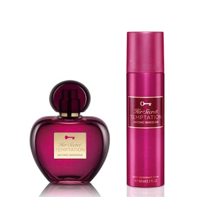 Banderas Kit Her Secret Temptation Feminino Eau De Toilette 80ml + Desodorante 150ml