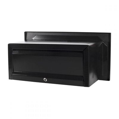 Caixa Correio Carta Luxo Hat Chapeu Preta Fosca 17 Cm Profundidade