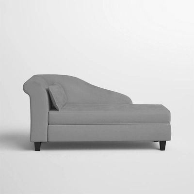 Recamier Diva França 1,60m Suede Cinza - Inova Decor