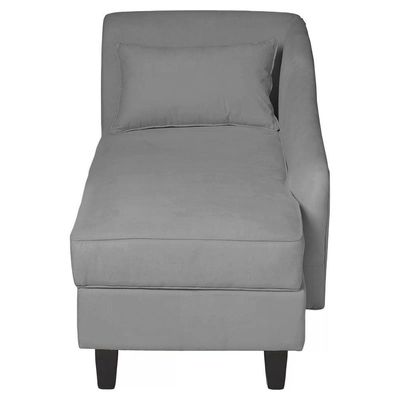 Recamier Diva França 1,60m Suede Cinza - Inova Decor