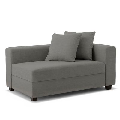 Recamier Divã Aspen 1,40m Veludo Grafite - Inova Decorações
