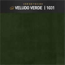 Recamier Valentin Luxo Madeira Maciça Castellar Móbile Veludo Verde