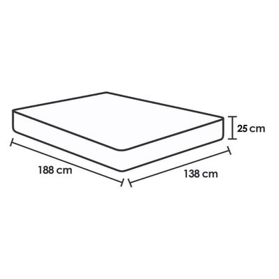 Colchão Casal Molas Masterpocket Ortobom Airtech 138x188x25