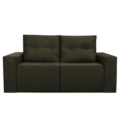 Sofá 2 Lugares Onix 1,80m Para Sala Confortavel Sued Herrero Cor:marrom