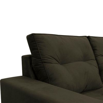 Sofá 2 Lugares Onix 1,80m Para Sala Confortavel Sued Herrero Cor:marrom