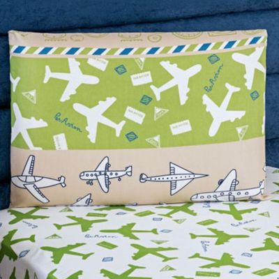 Jogo De Cama Lençol Kids Solteiro Avião 2 Peças - 100% Poliéster
