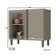 Balcão Henn 1 Porta Sem Tampo Connect C68 Duna/Cristal
