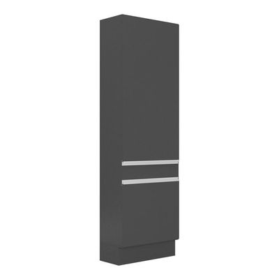 Paneleiro 2 Portas 62cm Com Rodapé Veneza Multimóveis V2121 Preto/branco Preto/branco