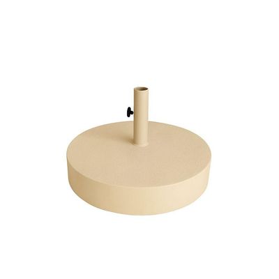 Guarda Sol Ombrelone 3,00m + Base 40kg Para Praia Piscina Jardim Bege Escuro