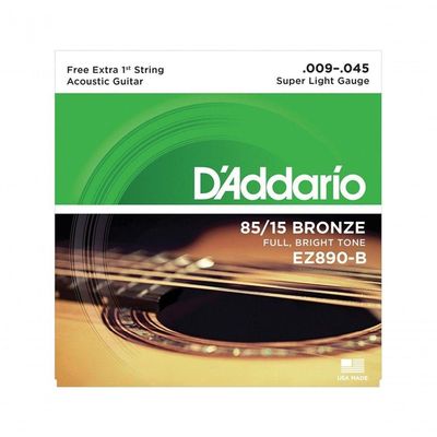 Encordoamento Aço Violão Ez890-b6 .009-.045