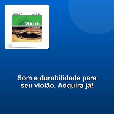Encordoamento Aço Violão Ez890-b6 .009-.045