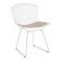 Kit 6 Cadeiras Bertoia Branca Com Assento Bege
