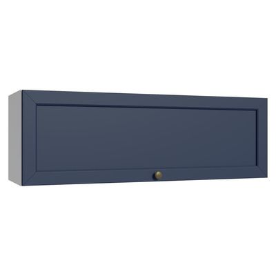 Armário Aéreo 100 Cm 1 Porta Basculante Branco/azul Vik Madesa Branco/azul