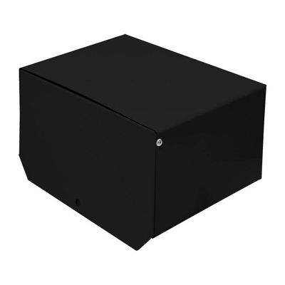 Caixa De Correio Preta Retangular Cartas 20 X 10 X 15 Cm - Fp